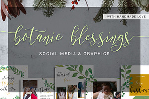 BOTANIC BLESSINGS Insta Graphics Set