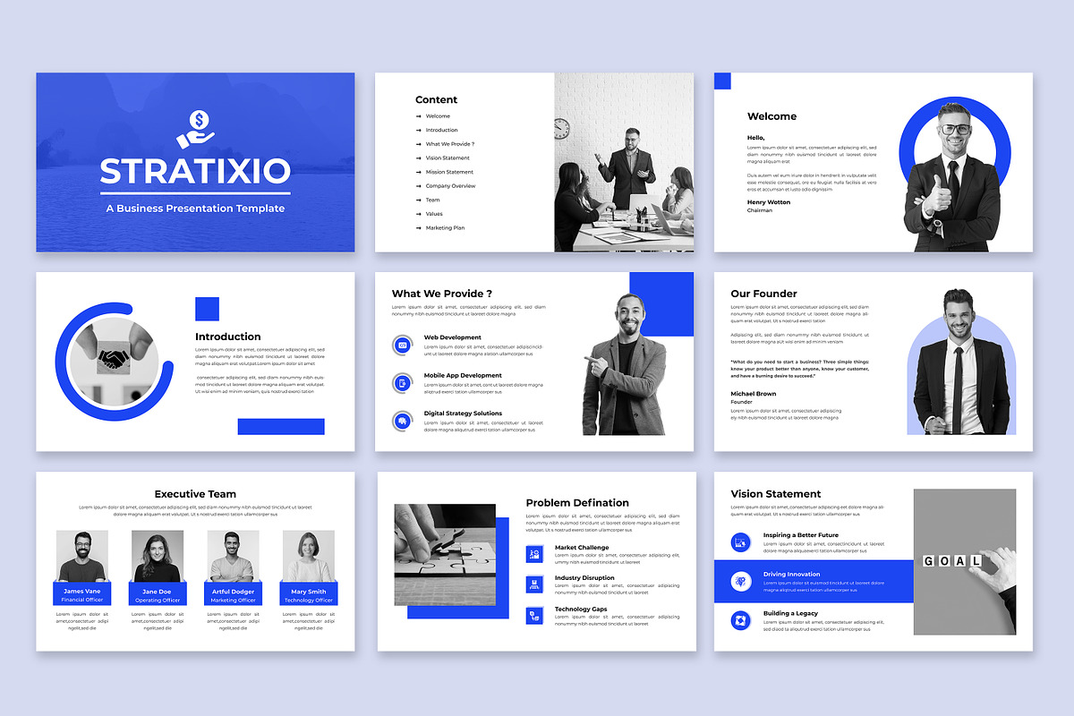Business PowerPoint Presentation, a Presentation Template by MightyDesign (Photo 1 of 6)