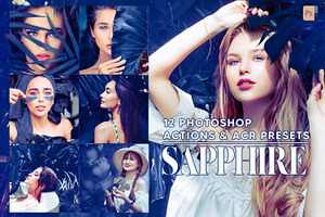 12 Sapphire Photoshop Actions