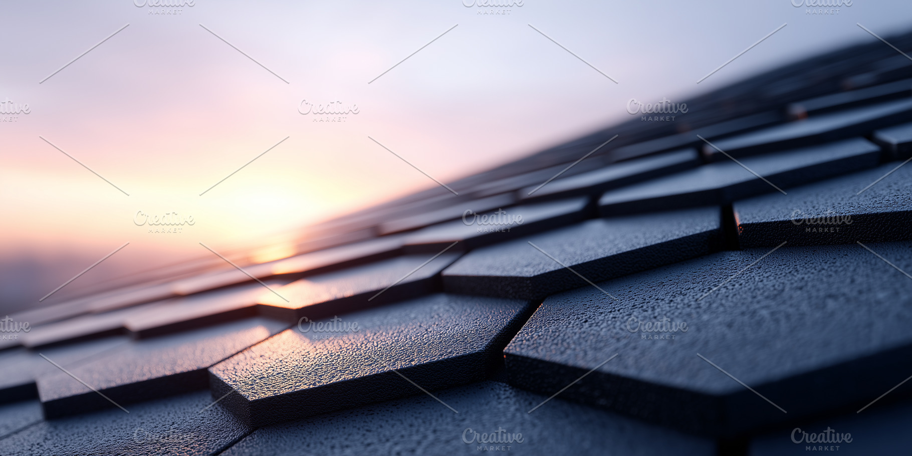 A close up view of hexagonal roof, an Architecture Photo by MistyDay