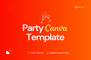 Orange Summer Flyer Canva Template, a Flyer Template by PeetalyStudioDesigns (Thumbnail 2 of 5)
