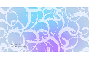 Abstract hand drawn brush strokes