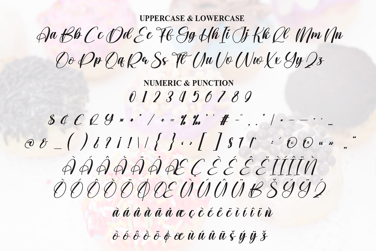 Cupcake Donuts | Script Font, a Handwritten Font by Scratchones (Photo 7 of 9)