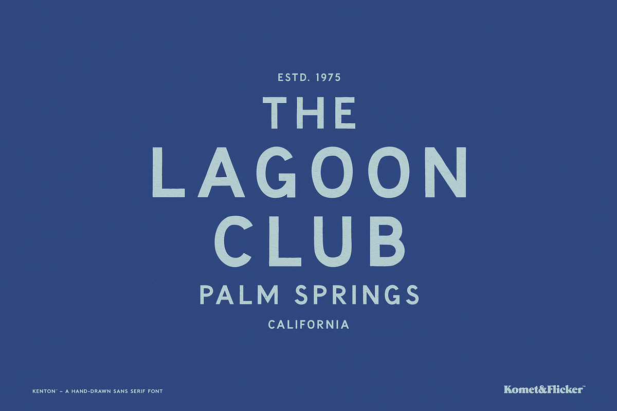 Kenton - A Hand-drawn Font, a Sans Serif Font by Komet & Flicker (Photo 4 of 12)