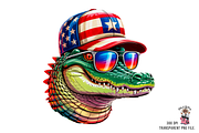 Alligator Png, Patriotic Png Bundle, an Illustration by Clipart Bloom (Thumbnail 5 of 11)