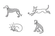 Cute doodle dogs (big collection), an Animal Illustration by Liz Pengilley Studio (Thumbnail 23 of 23)