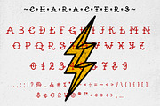 Ink Master old school tattoo font, a Blackletter Font by doffdog (Thumbnail 3 of 7)