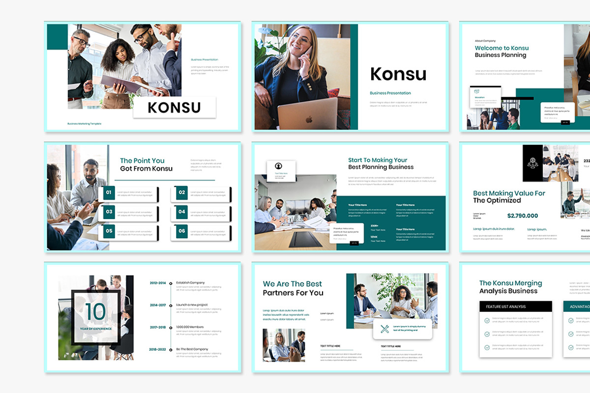 Konsu Business Presentation, a Presentation Template by Analogous Temp (Photo 2 of 5)