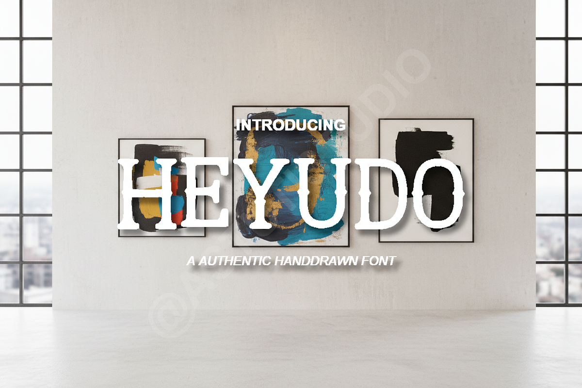 Heyudo - Modern Elegant Serif Typefa, a Font by Astuti Studio (Photo 1 of 16)