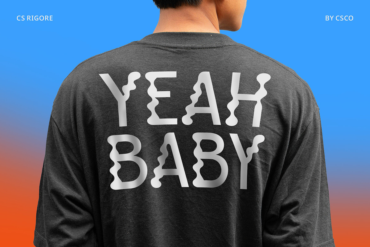 CS Rigore – Trippy Font, a Sans Serif Font by Craft Supply Co. (Photo 7 of 8)