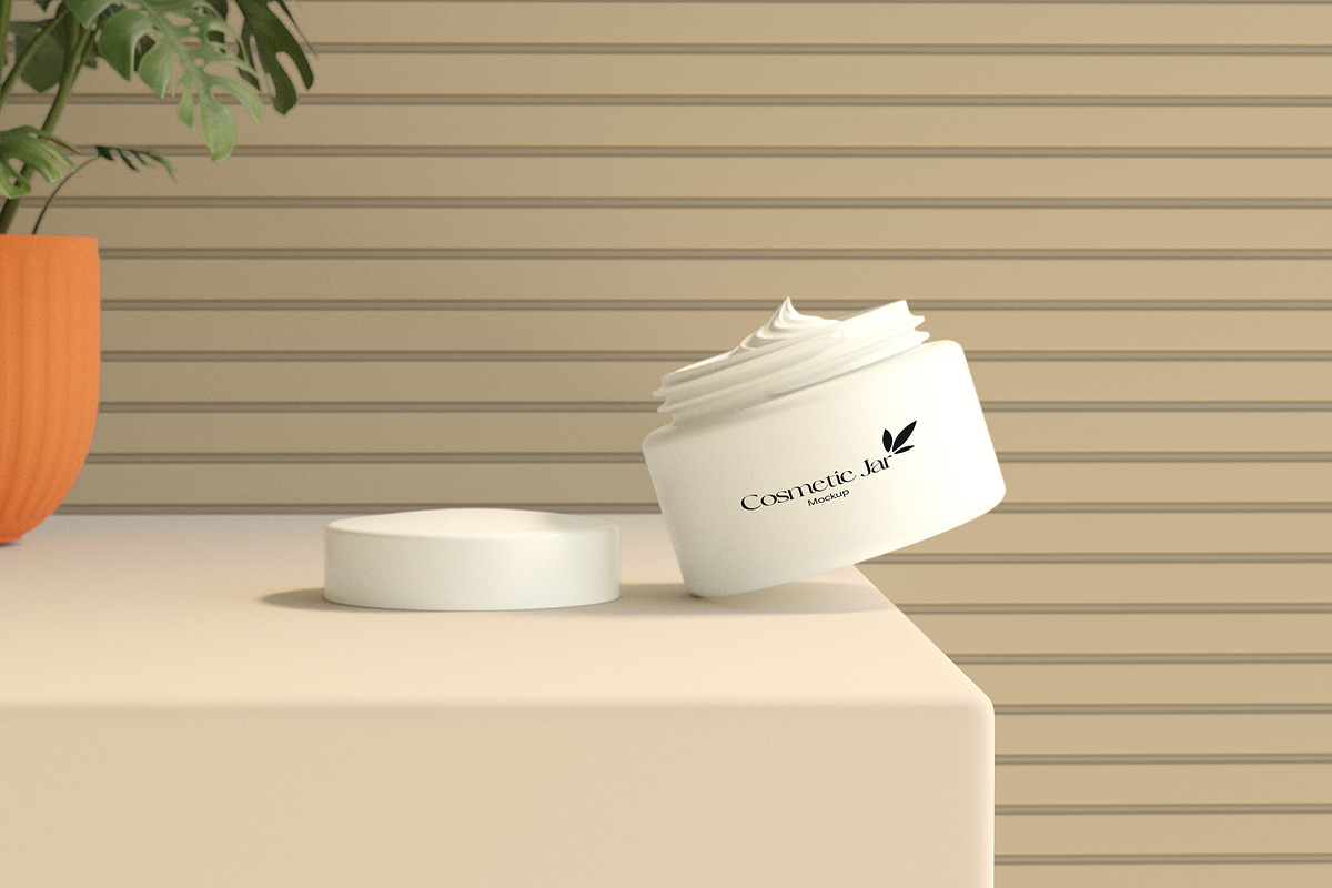 Cream mockup, an Advertising Mockup by xavier_studio (Photo 4 of 5)