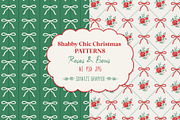 Christmas Pattern Roses & Bows, a Pattern Graphic by Schatzi Graphik (Thumbnail 1 of 6)