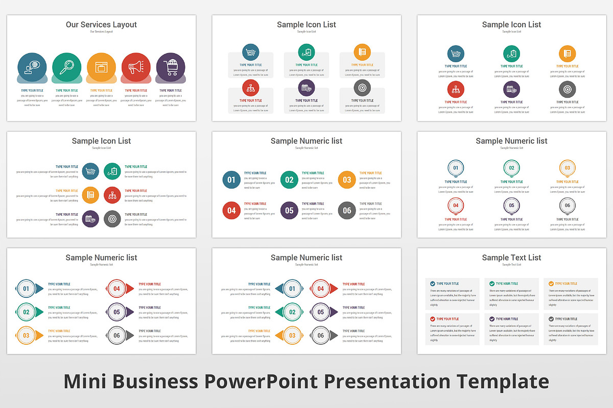 Mini Business PowerPoint Template, a Presentation Template by GraphicStan (Photo 9 of 30)