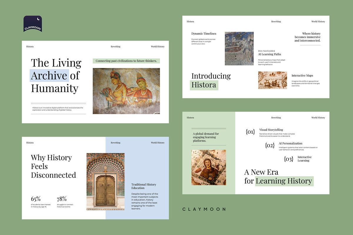 World History Education Presentation, a Presentation Template by Claymoon Lab (Photo 2 of 6)