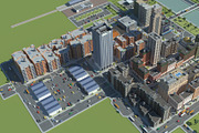 Realistic Lowpoly Simple City VR/AR, an Environmental 3D Model by NOMODOL (Thumbnail 32 of 59)