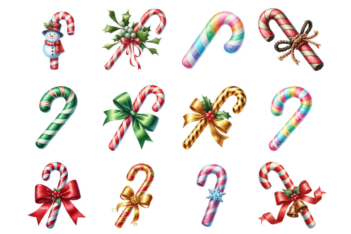 Candy Cane Clipart, an Illustration by Design Market (Photo 2 of 4)