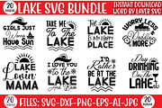 Lake Svg Bundle, an Object Graphic by CrexoraLab (Thumbnail 1 of 4)