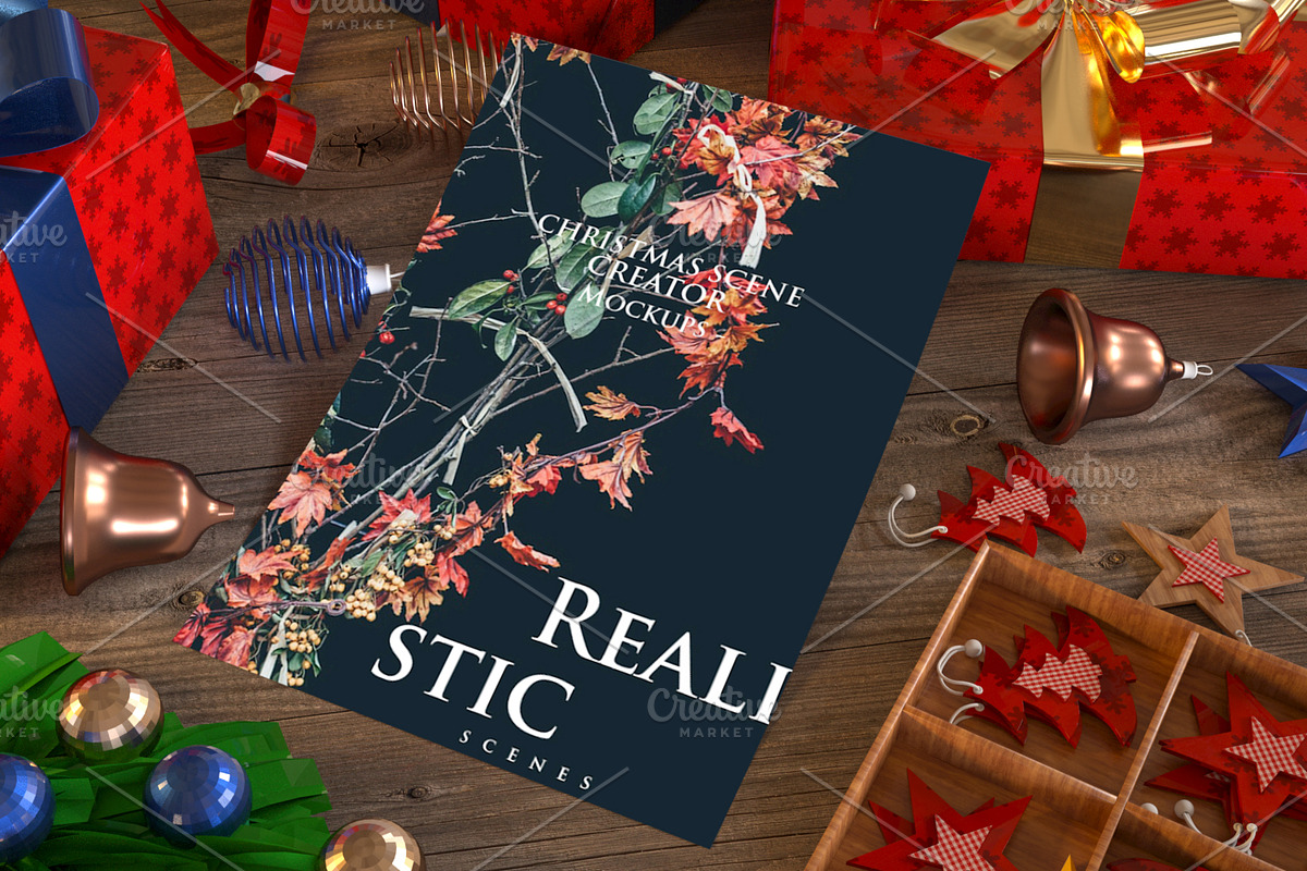Christmas Scene Creator Mockup, a Product Mockup by StyleMockups (Photo 2 of 4)