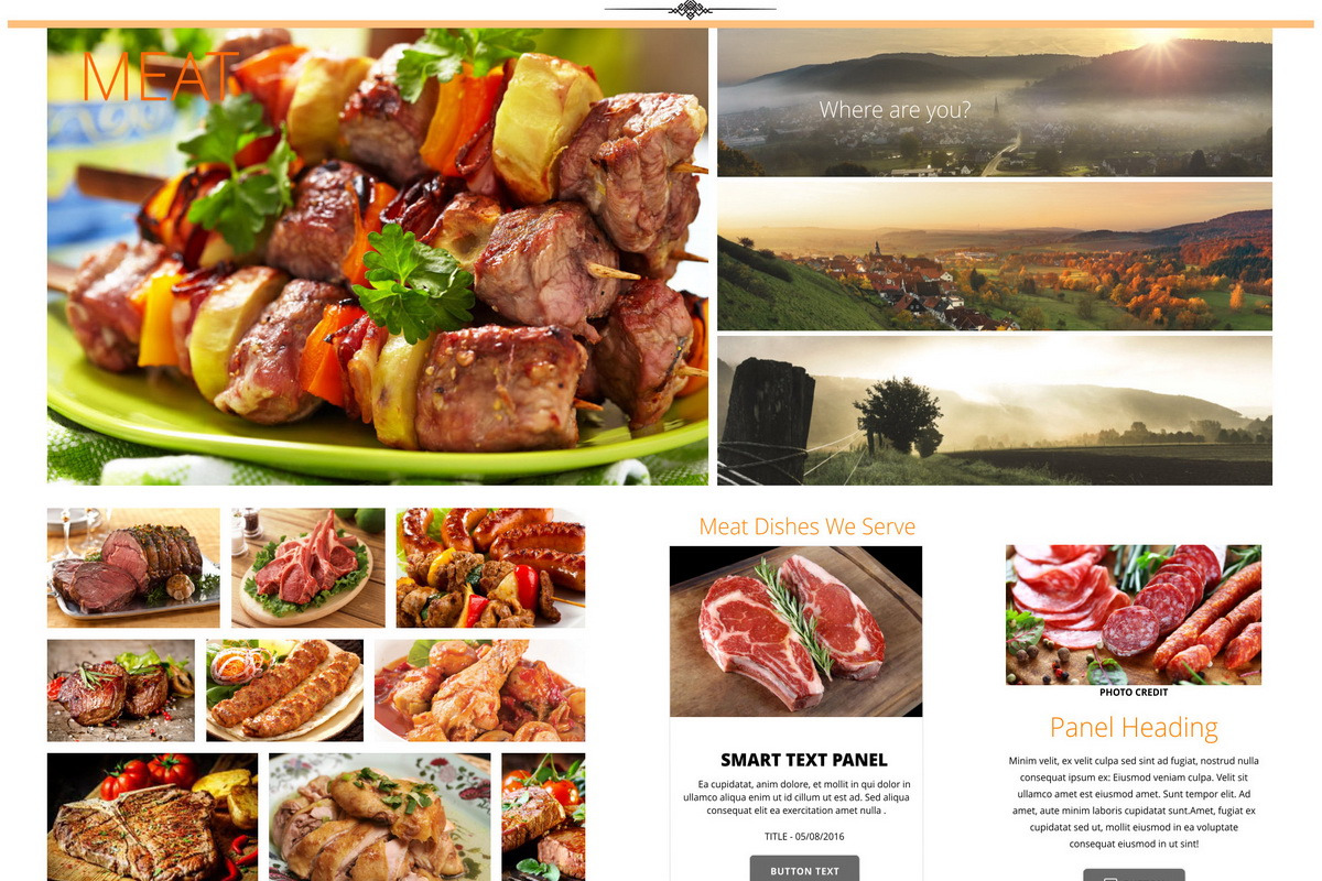 Restaurant Psd Web Template, a Landing Page Template by nihattasarim.com (Photo 5 of 7)