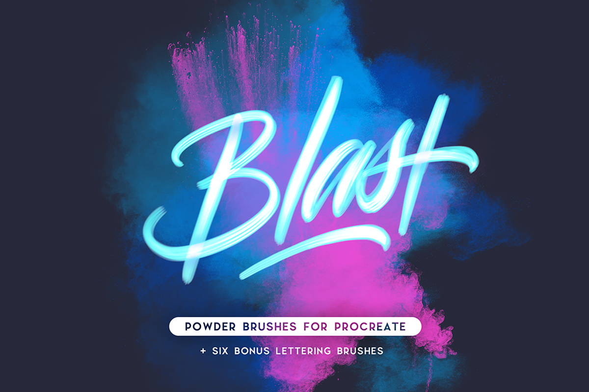 Blast Powder Brushes for Procreate