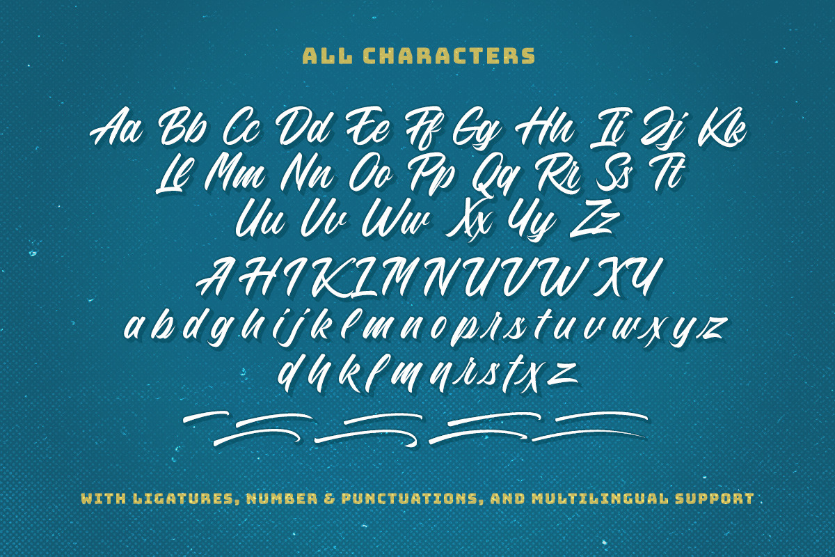 Blue Phantom Script, a Script Font by Letterhend Studio (Photo 10 of 10)