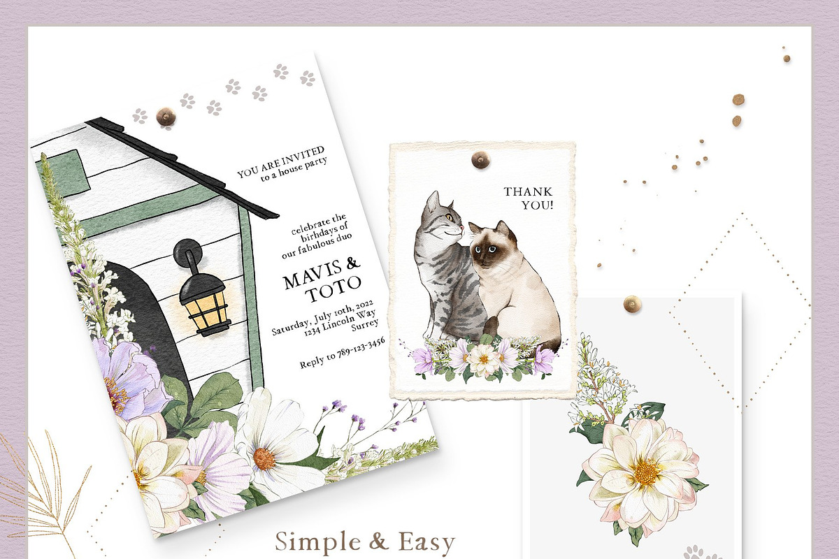 Cat Illustrations Patterns & Borders, a Graphic by Pretty Little Lines (Photo 14 of 17)