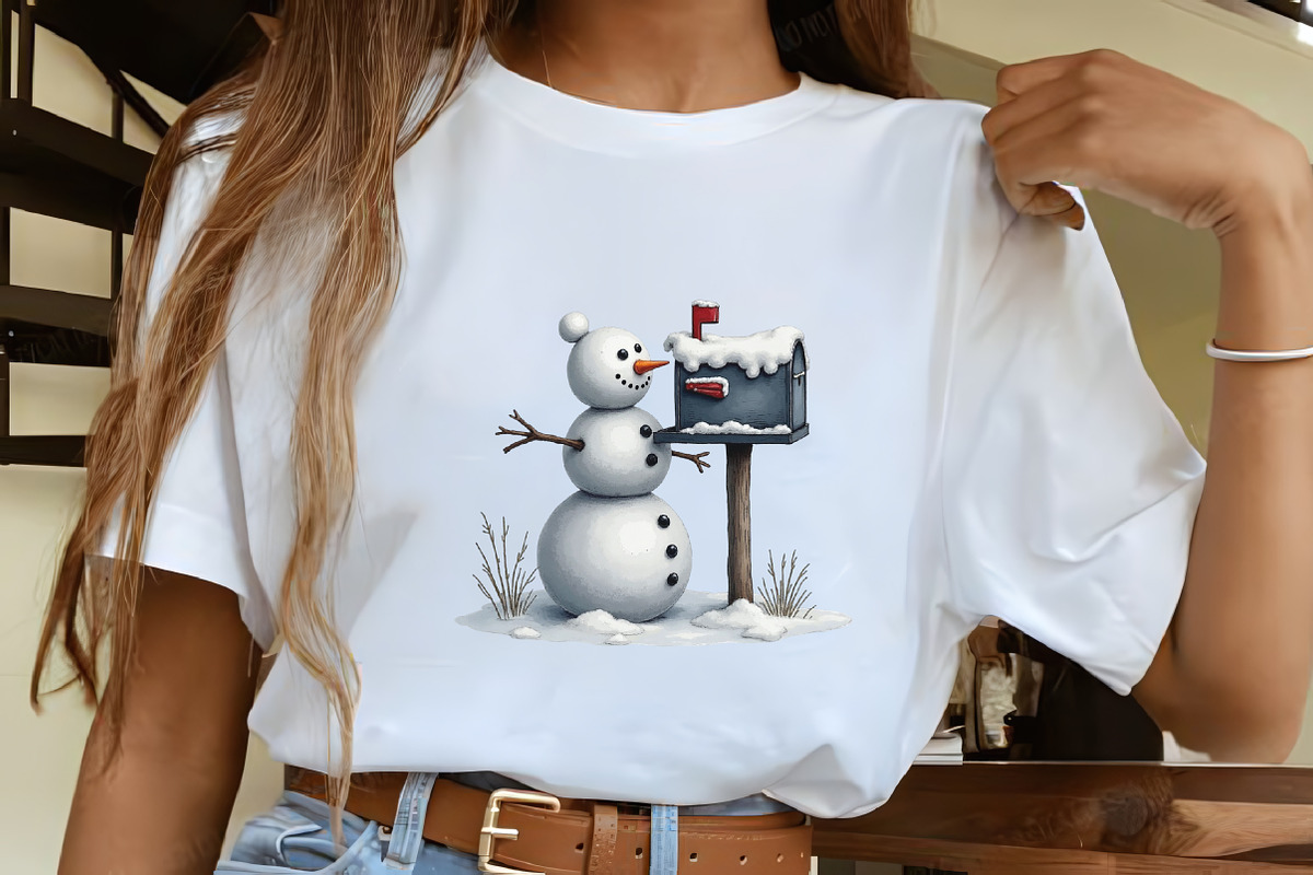 Silver Christmas Snowman Sublimation, an Illustration by CrexoraLab (Photo 4 of 5)