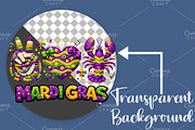 Peace Love Crawfish Mardi Gras PNG, an Illustration by Canvas Craft (Thumbnail 2 of 6)