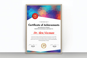 Certificate Of Achivements