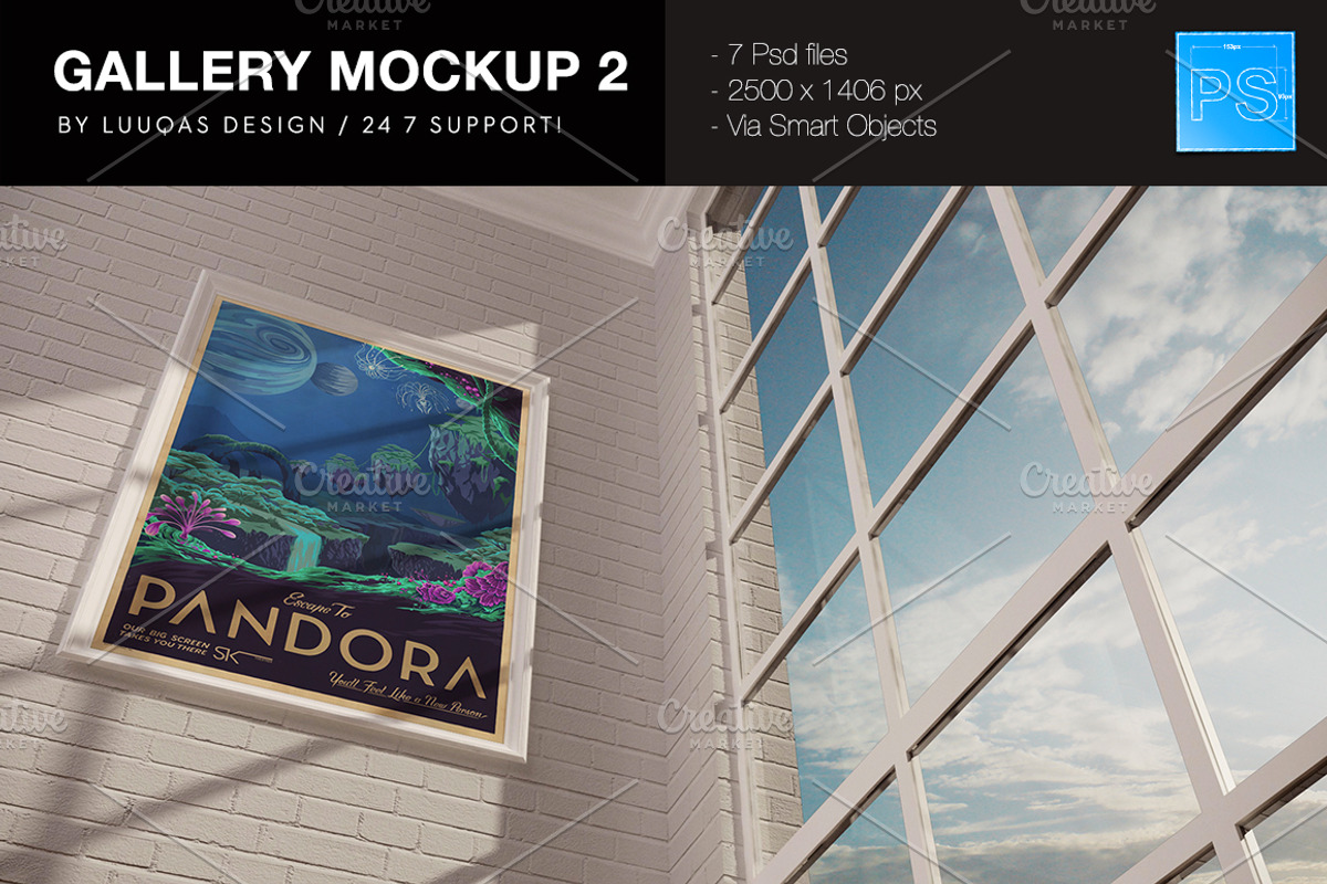 Gallery Mockup 2, a Print Template by Luuqas Design (Photo 2 of 6)