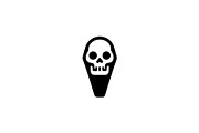 Skull Coffin Icon Vector, a Seasonal Illustration by Vectorium Studio (Thumbnail 1 of 4)
