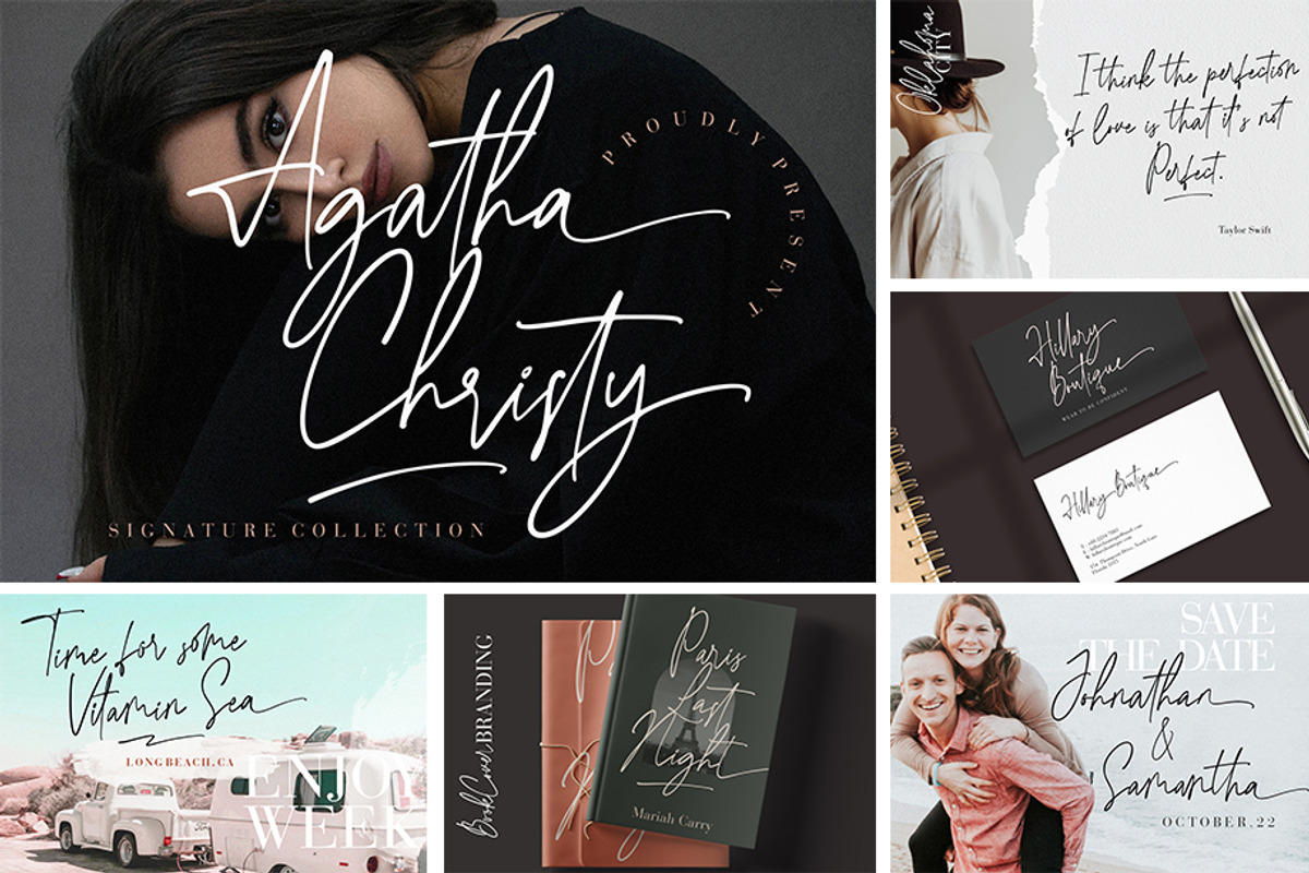 When Modern Meet Vintage Font Bundle, a Script Font by Creatype Studio (Photo 2 of 45)