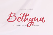 Bethyna | Script Font, a Script Font by Suntype | Sunshine Std (Thumbnail 1 of 8)