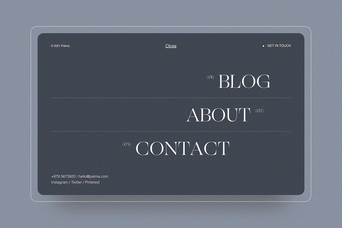 Palma - Blog UI Kit Template, an UI Kit Template by Skolastika Phoebe (Photo 3 of 7)