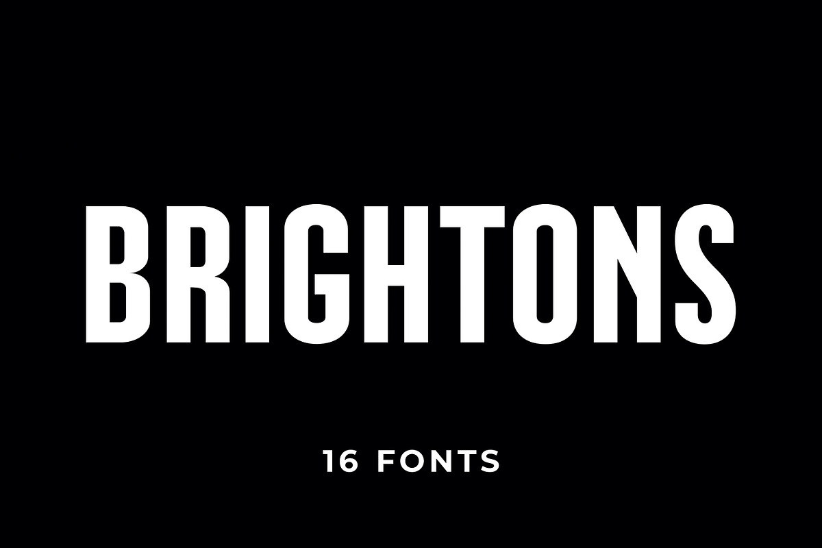 BRIGHTONS - A Powerful Sans Serif, a Sans Serif Font by Umitype (Photo 1 of 9)