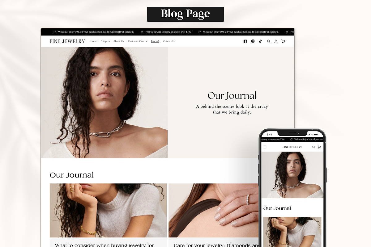 Fine Jewelry - Elegant Shopify Theme, a Shopify Template by InspiredTheme (Photo 5 of 9)
