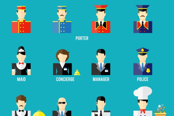 Hotel Staff Icons