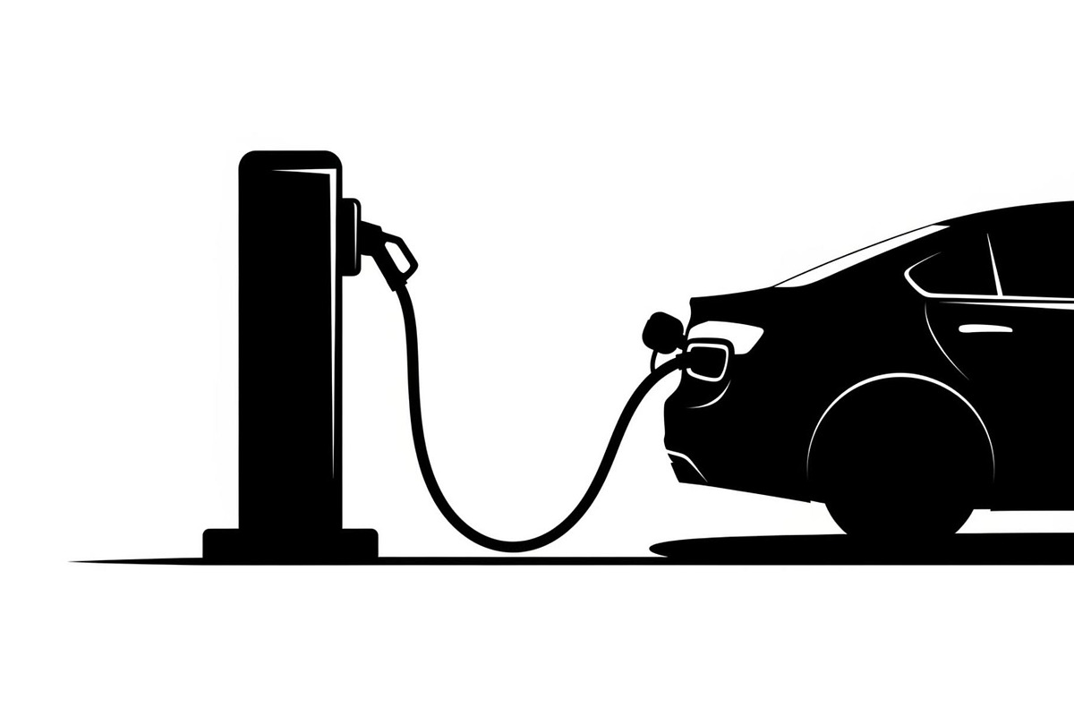Electric Vehicle Charging Silhouette, a Graphic by musafir_fashion (Photo 15 of 22)