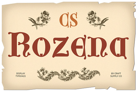 CS Rozena – Uncial Font, a Sans Serif Font by Craft Supply Co.