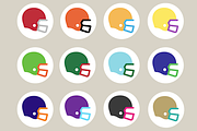 Custom Fantasy Football Helmet Icons, a Solid Icon by Nickosuave (Thumbnail 1 of 14)