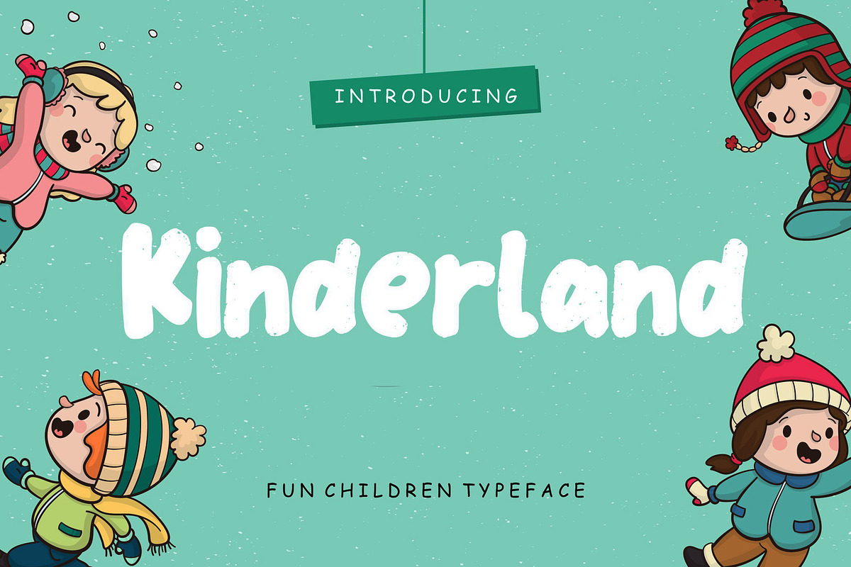 Kinderland Fun Advertisement Font
