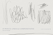 Minimalist Pencil Line & Backgrounds, a Texture Graphic by Aesthetic Eye (Thumbnail 9 of 22)