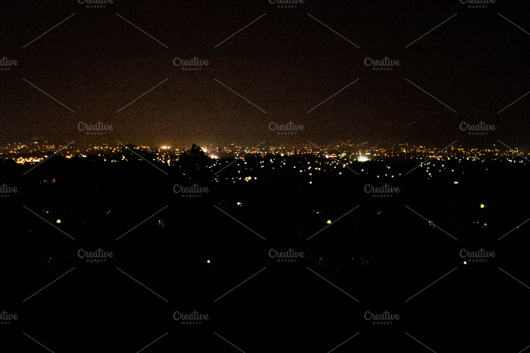 City night lights abstract stock photo containing city and night