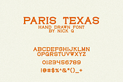 Paris Texas Hand Drawn Font, a Serif Font by nickqtx (Thumbnail 2 of 4)