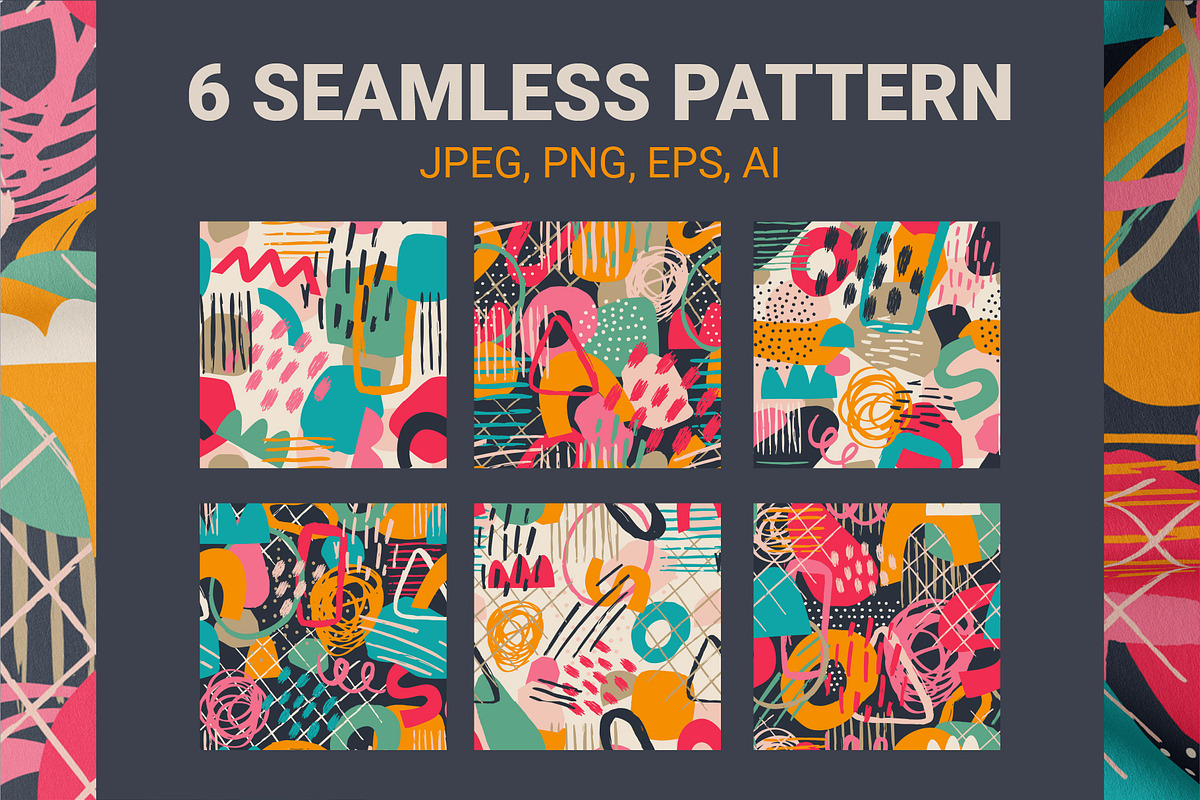 Abstract Seamless Patterns, a Pattern Graphic by AnnArt (Photo 2 of 9)