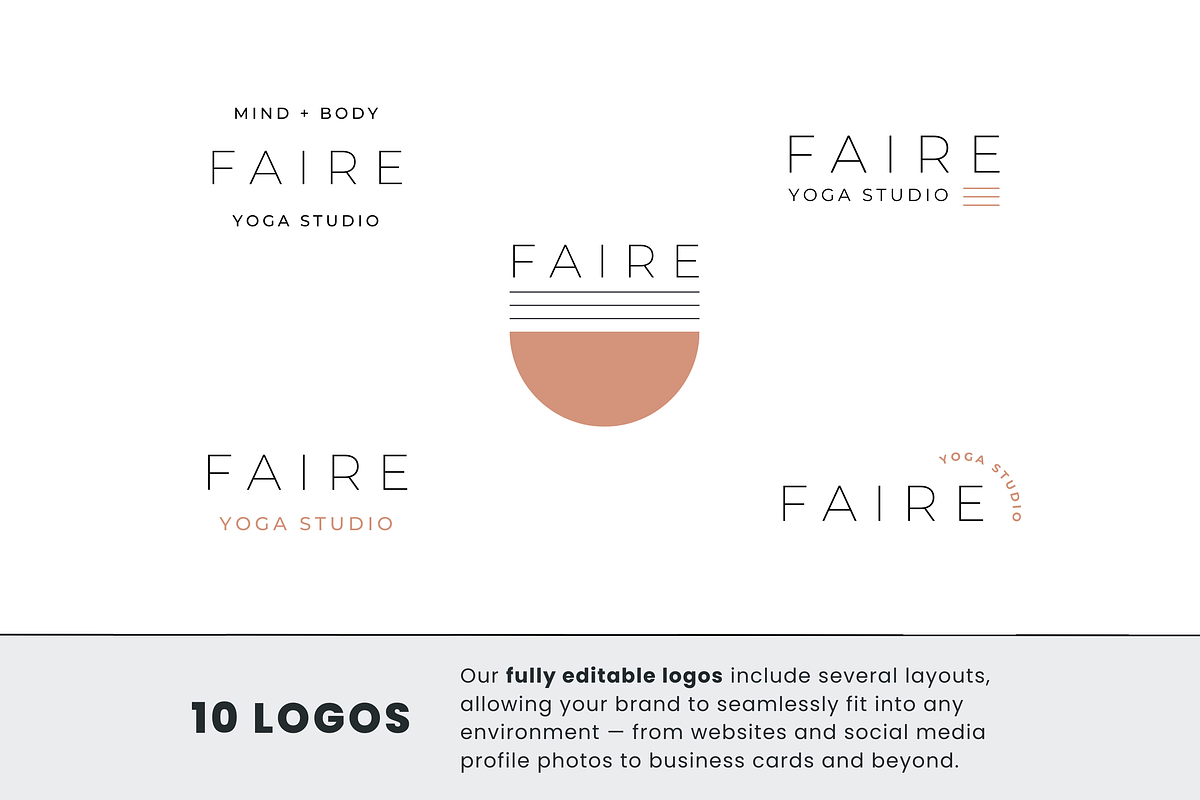 Canva Brand Kit | Yoga Studio Logo, a Branding & Logo Template by Erin Cassidy (Photo 2 of 9)