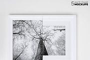 Bundle of 5 White Frame Mockups, a Print Template by LayerLabs (Thumbnail 4 of 5)