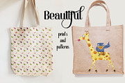 Cute watercolor animals Design Set, an Animal Illustration by Xenia_Art (Thumbnail 8 of 14)