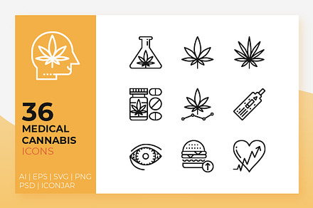 Medical Cannabis Icons