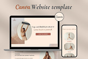 Lumina Website Template for Canva, a Landing Page Template by Unalome Design Studio (Thumbnail 1 of 5)